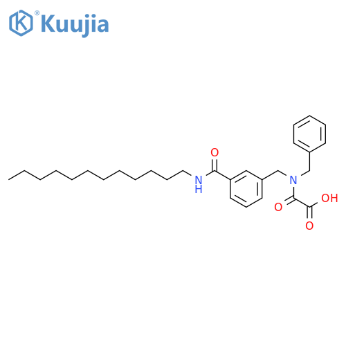 Acetic acid,[[[3-[(dodecylamino)carbonyl]phenyl]methyl](phenylmethyl)amino]oxo- structure