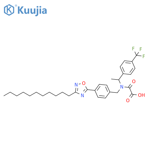 Acetic acid,oxo[[1-[4-(trifluoromethyl)phenyl]ethyl][[4-(3-undecyl-1,2,4-oxadiazol-5-yl)phenyl]methyl]amino]- structure