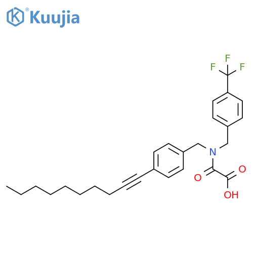 Acetic acid,[[[4-(1-decynyl)phenyl]methyl][[4-(trifluoromethyl)phenyl]methyl]amino]oxo- structure