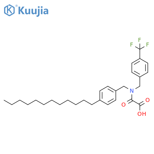 Acetic acid,[[(4-dodecylphenyl)methyl][[4-(trifluoromethyl)phenyl]methyl]amino]oxo- structure