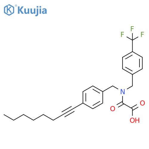 Acetic acid,[[[4-(1-octynyl)phenyl]methyl][[4-(trifluoromethyl)phenyl]methyl]amino]oxo- structure