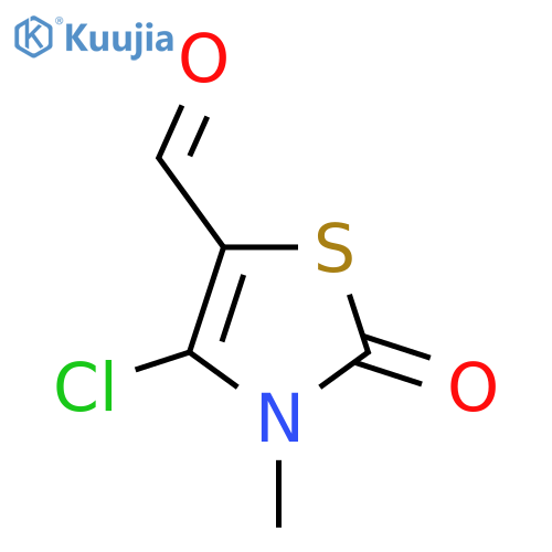 4-chloro-3-methyl-2-oxo-2,3-dihydro-1,3-thiazole-5-carbaldehyde structure