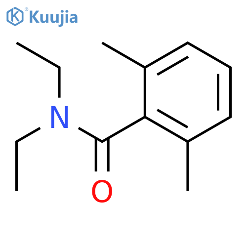 (2,6-dimethylphenyl)-N,N-diethylcarboxamide structure