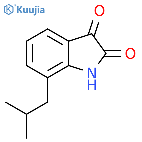 1H-Indole-2,3-dione, 7-(2-methylpropyl)- structure