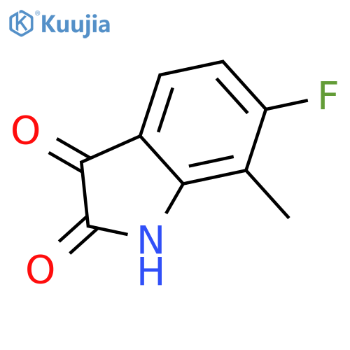 6-fluoro-7-methyl isatin structure