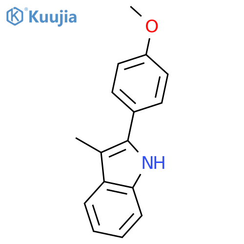 1H-INDOLE, 2-(4-METHOXYPHENYL)-3-METHYL- structure