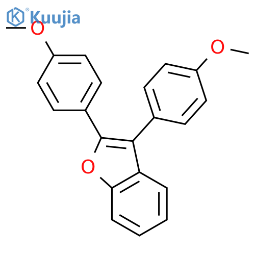 Benzofuran, 2,3-bis(4-methoxyphenyl)- structure
