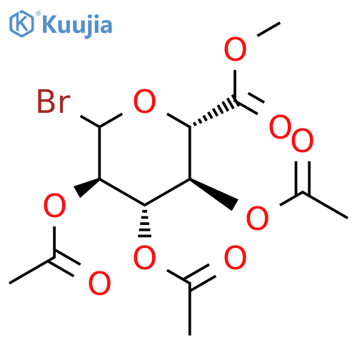 D-Glucopyranuronic acid, 1-bromo-1-deoxy-, methyl ester, triacetate structure