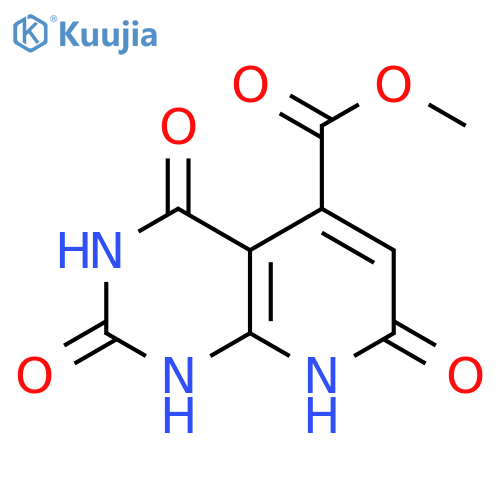 Pyrido[2,3-d]pyrimidine-5-carboxylic acid,1,2,3,4,7,8-hexahydro-2,4,7-trioxo-, methyl ester structure