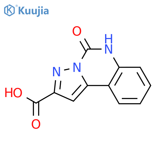 Pyrazolo[1,5-c]quinazoline-2-carboxylicacid, 5,6-dihydro-5-oxo- structure