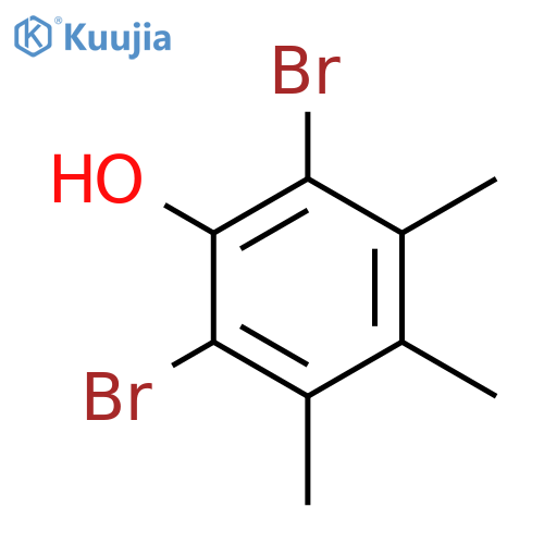Phenol, 2,6-dibromo-3,4,5-trimethyl- structure