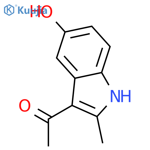 1-(5-hydroxy-2-methyl-1H-indol-3-yl)ethan-1-one structure