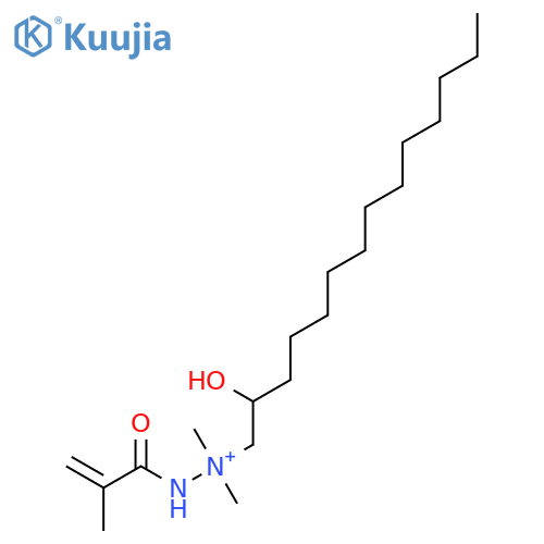 1-(2-hydroxytetradecyl)-1,1-dimethyl-2-(2-methylacryloyl)hydrazinium structure