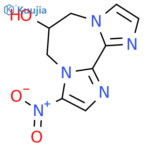 3-nitro-6,7-dihydro-5H-diimidazo[1,2-a:2',1'-c][1,4]diazepin-6-ol structure
