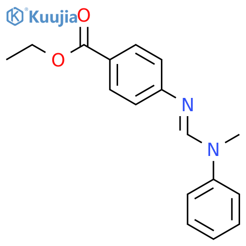 Ethyl 4-(methylphenylamino)methyleneaminobenzoate structure