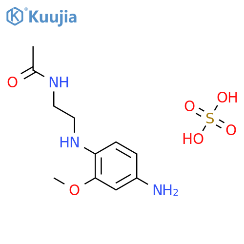 Acetamide, N-[2-[(4-amino-2-methoxyphenyl)amino]ethyl]-, sulfate (1:1) structure