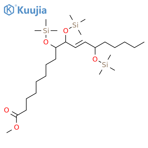 11-OCTADECENOIC ACID, 9,10,13-TRIS[(TRIMETHYLSILYL)OXY]-, METHYL ESTER structure
