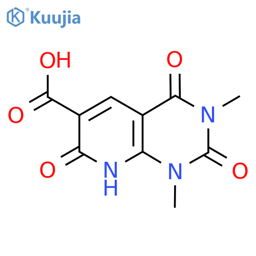 1,3-Dimethyl-2,4,7-trioxo-1,2,3,4,7,8-hexahydropyrido[2,3-d]pyrimidine-6-carboxylic acid structure