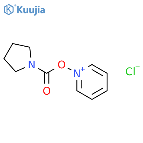 PYRIDINIUM, 1-[(1-PYRROLIDINYLCARBONYL)OXY]-, CHLORIDE structure