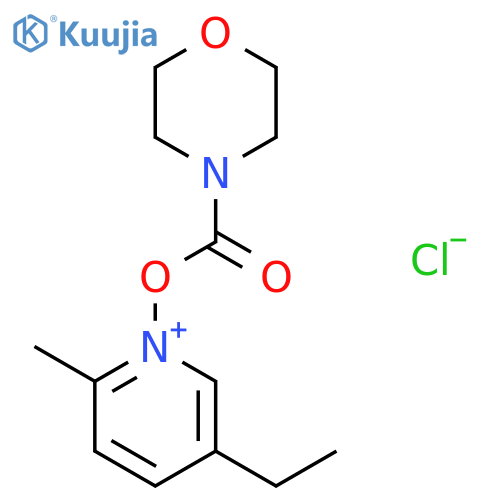 Pyridinium, 5-ethyl-2-methyl-1-[(4-morpholinylcarbonyl)oxy]-, chloride structure