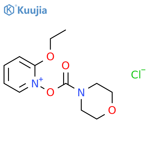 PYRIDINIUM, 2-ETHOXY-1-[(4-MORPHOLINYLCARBONYL)OXY]-, CHLORIDE structure