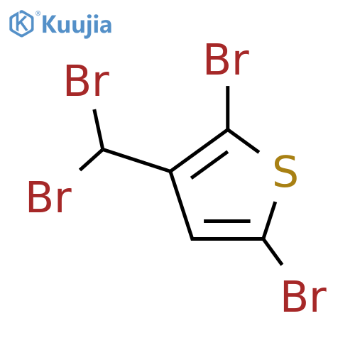 Thiophene,2,5-dibromo-3-(dibromomethyl)- structure