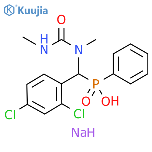 Phosphinic acid, [(2,4-dichlorophenyl)[methyl[(methylamino)carbonyl]amino]methyl]phenyl-, sodium salt (9CI) structure