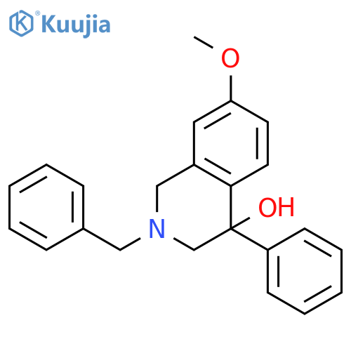 4-Isoquinolinol, 1,2,3,4-tetrahydro-7-methoxy-4-phenyl-2-(phenylmethyl)- structure