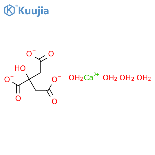 Calcium citrate tetrahydrate structure