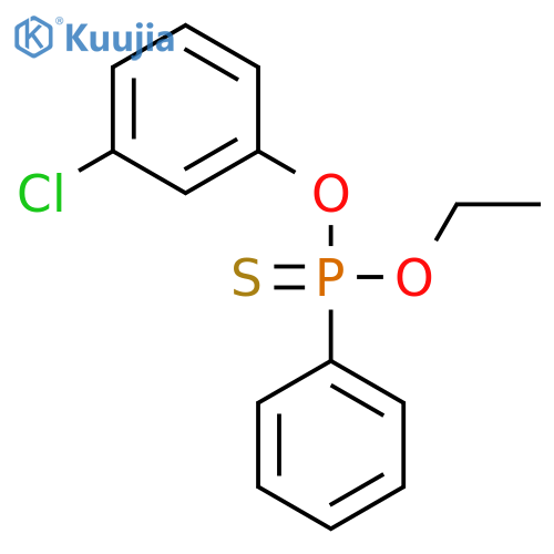 Phosphonothioic acid, phenyl-, O-(3-chlorophenyl) O-ethyl ester structure