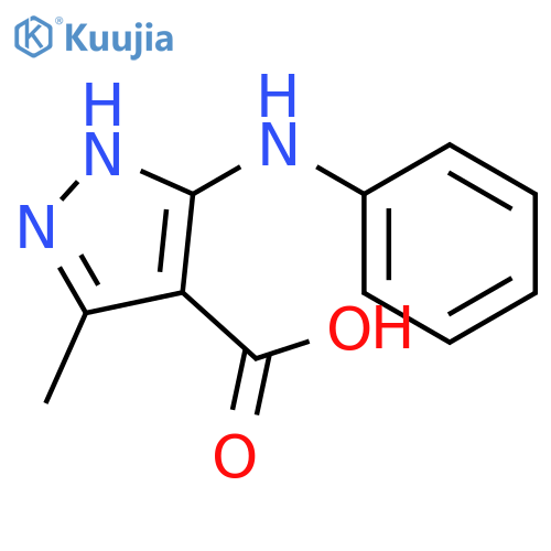 1H-Pyrazole-4-carboxylic acid, 3-methyl-5-(phenylamino)- structure