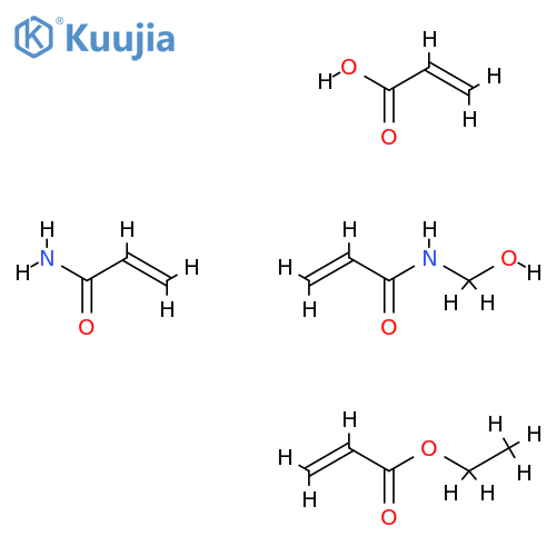 Acrylamide, acrylic acid, ethyl acrylate, methylolacrylamide polymer structure