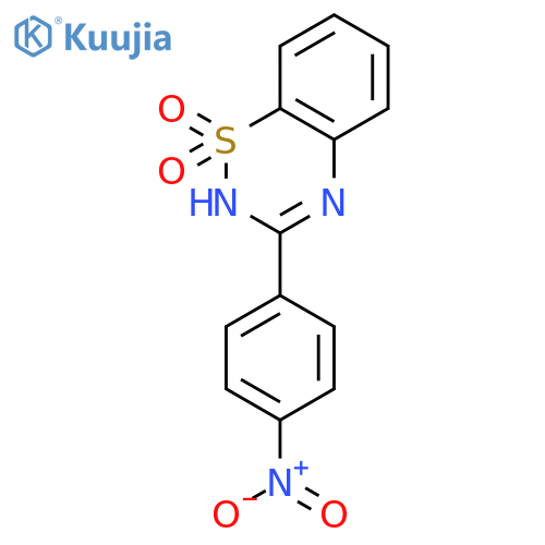 2H-1,2,4-Benzothiadiazine, 3-(4-nitrophenyl)-, 1,1-dioxide structure