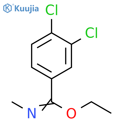 Benzenecarboximidic acid, 3,4-dichloro-N-methyl-, ethyl ester structure
