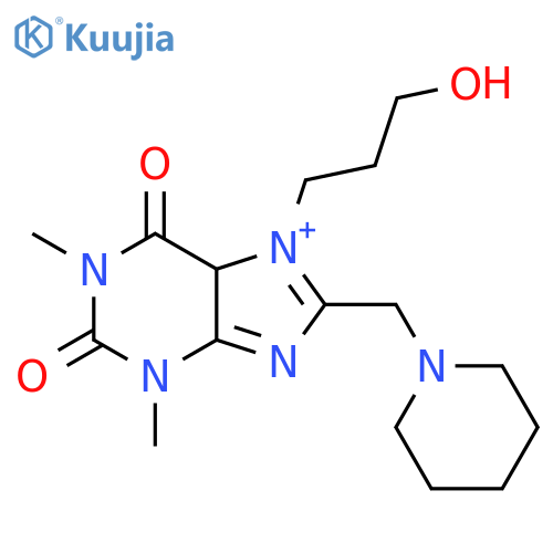 7-(3-hydroxypropyl)-1,3-dimethyl-8-(piperidin-1-yl)methyl-2,3,6,7-tetrahydro-1H-purine-2,6-dione structure