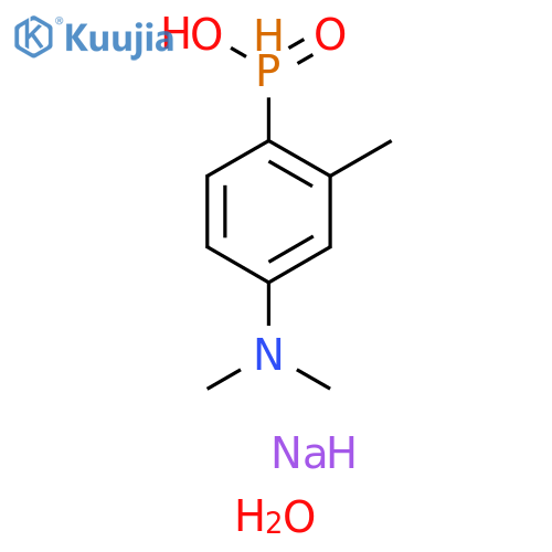 Phosphinic acid,[4-(dimethylamino)-2-methylphenyl]-, sodium salt, trihydrate (9CI) structure