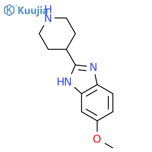 6-Methoxy-2-piperidin-4-yl-1H-benzimidazole structure