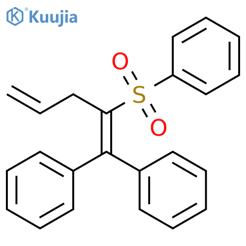 BENZENE, 1,1'-[2-(PHENYLSULFONYL)-1,4-PENTADIENYLIDENE]BIS- structure