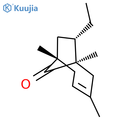 Bicyclo[4.2.1]non-3-en-9-one, 8-ethyl-1,3,6-trimethyl-, (1R,6S,8S)-rel- (9CI) structure