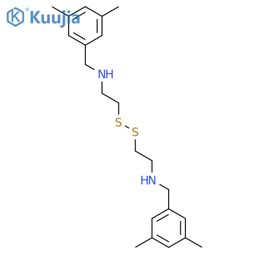 Benzenemethanamine, N,N'-(dithiodi-2,1-ethanediyl)bis[3,5-dimethyl- structure