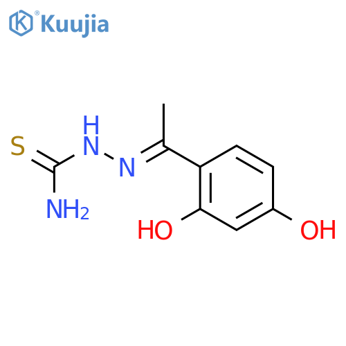 Hydrazinecarbothioamide, 2-[1-(2,4-dihydroxyphenyl)ethylidene]- structure