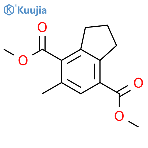 1H-INDENE-4,7-DICARBOXYLIC ACID, 2,3-DIHYDRO-5-METHYL-, DIMETHYL ESTER structure