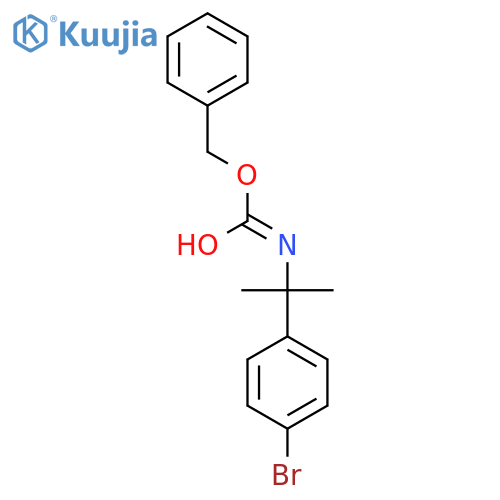 Benzyl N-2-(4-bromophenyl)propan-2-ylcarbamate structure