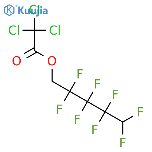 Acetic acid, trichloro-, 2,2,3,3,4,4,5,5-octafluoropentyl ester structure