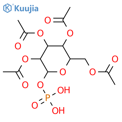 Mannose; β-D-Pyranose-form, 2,3,4,6-Tetra-Ac, 1-(dihydrogen phosphate) structure