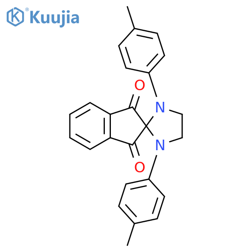 Spiro[imidazolidine-2,2'-[2H]indene]-1',3'-dione, 1,3-bis(4-methylphenyl)- structure