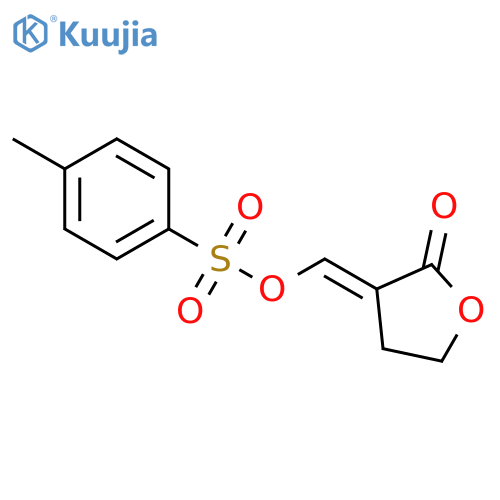 2(3H)-Furanone, dihydro-3-[[[(4-methylphenyl)sulfonyl]oxy]methylene]-,(3E)- structure