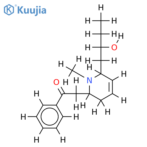 2-[(2Xi)-6c-((Xi)-2-Hydroxy-butyl)-1-methyl-1,2,3,6-tetrahydro-[2r]pyridyl]-1-phenyl-aethanon structure