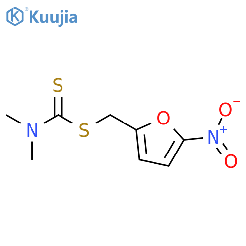Carbamodithioic acid, dimethyl-, (5-nitro-2-furanyl)methyl ester structure