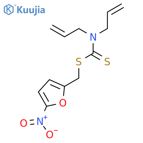 CARBAMODITHIOIC ACID, DI-2-PROPENYL-, (5-NITRO-2-FURANYL)METHYL ESTER structure